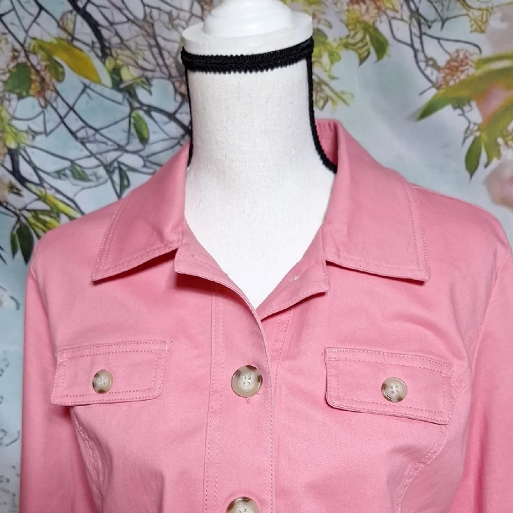 Appleseed's Pink Button-Up Blazer - Picture 2 of 14